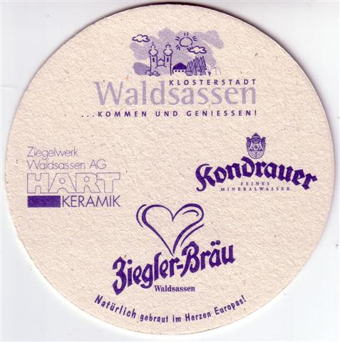 waldsassen tir-by ziegler rund 1a (215-klosterstadt waldsassen-blau)